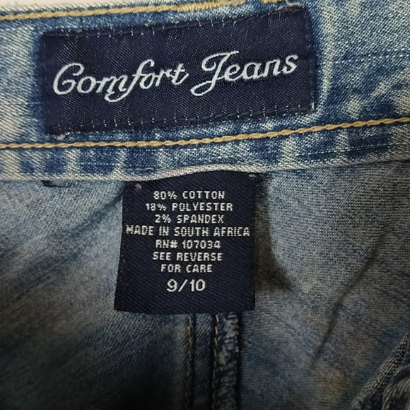 Juniors Comfort Jeans Capri Size 9/10 - Picture 5 of 8